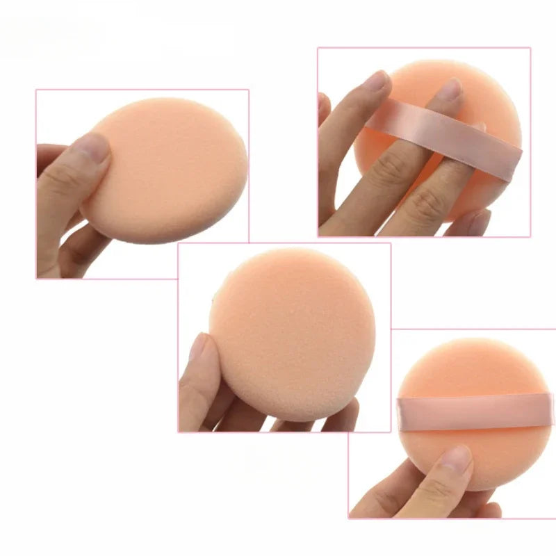 5/10-Pack Round Powder Foundation Sponge Puffs – Soft & Portable Makeup Sponge Puff QXL