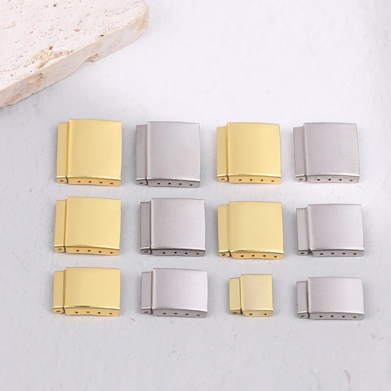 Watch Band Extender Clasp 12–22mm | Gold & Silver Steel Watch Band Extender QXL