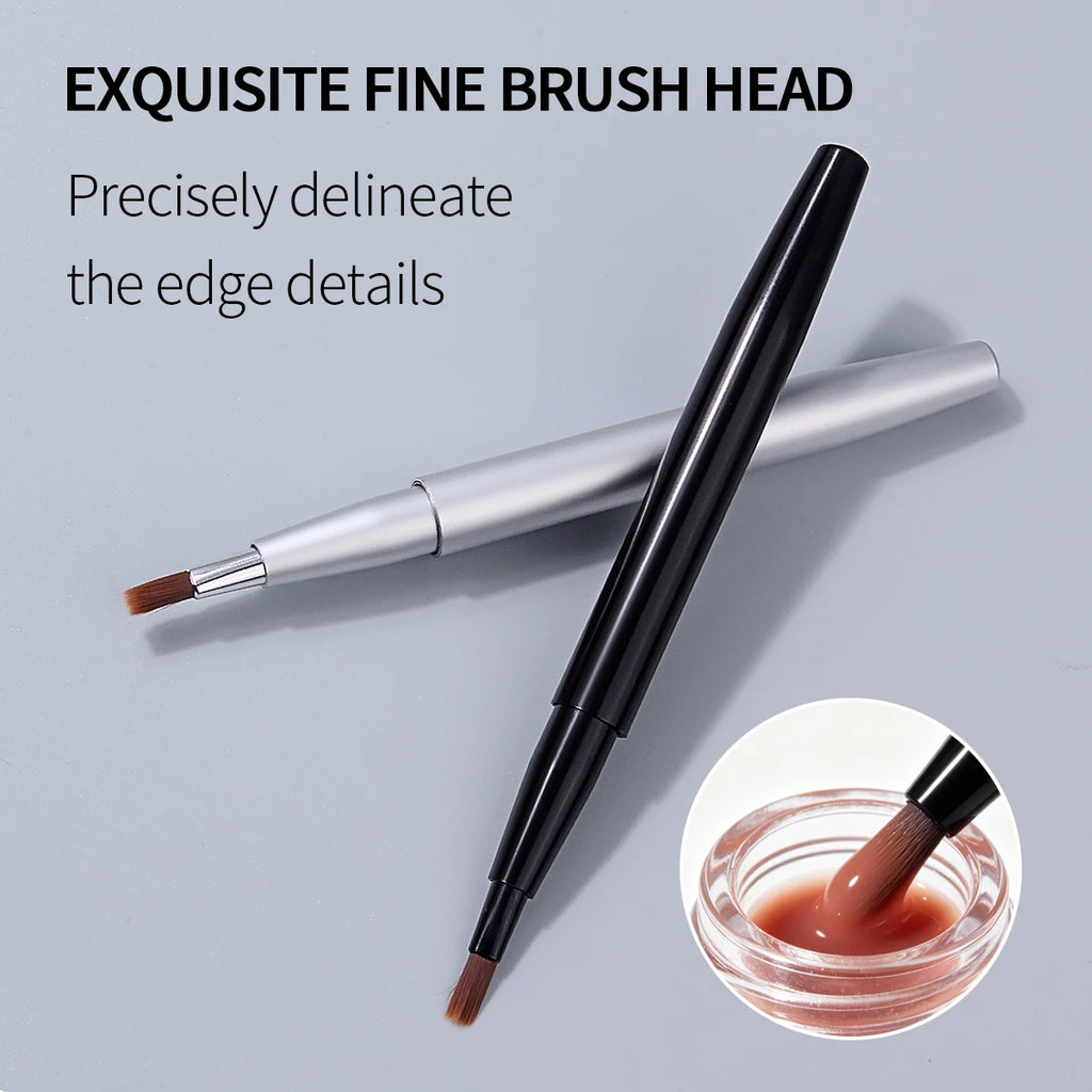 2-Pack Retractable Lip Brush | Travel Lip Liner Applicator Lip Makeup Brush QXL