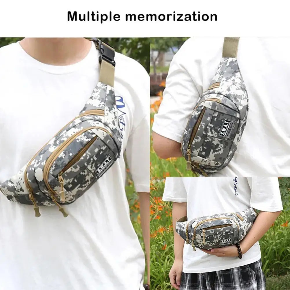 Waterproof Camouflage Sling Waist Bag | Hiking & Travel Sling Waist Bag QXL