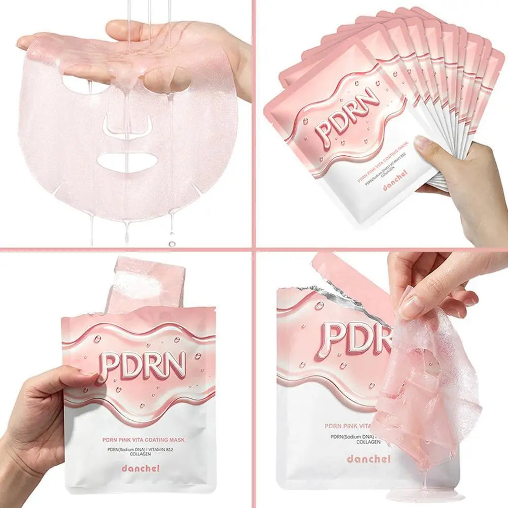 PDRN Collagen Sheet Mask 10-Pack | Hydrating & Firming Sheet Face Mask QXL
