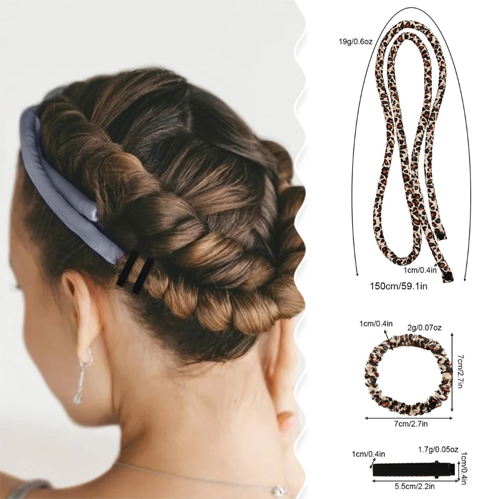 Heatless Curling Rod Headband | Silk Ribbon Overnight Curls Kit Heatless Hair Curler QXL