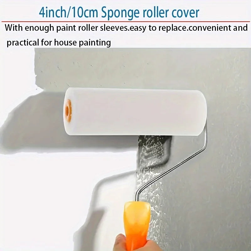 10-Pack Sponge Paint Rollers | Traceless Latex Paint Applicator Sponge Paint Roller QXL