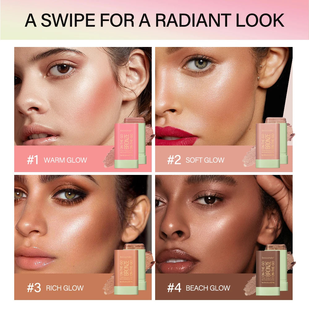 ibcccndc 3-in-1 Bronzer Contour Stick – Highlighter & Blush Bronzer Contour Stick QXL