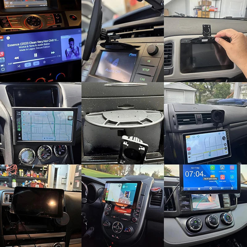 17mm Ball CD Slot Car Phone Mount | Fits 4–11 Inch Screens Car Phone Mount QXL
