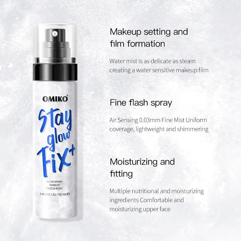 Flash Facial Setting Spray | Moisturizing & Long-Lasting 100ml Makeup Setting Spray QXL