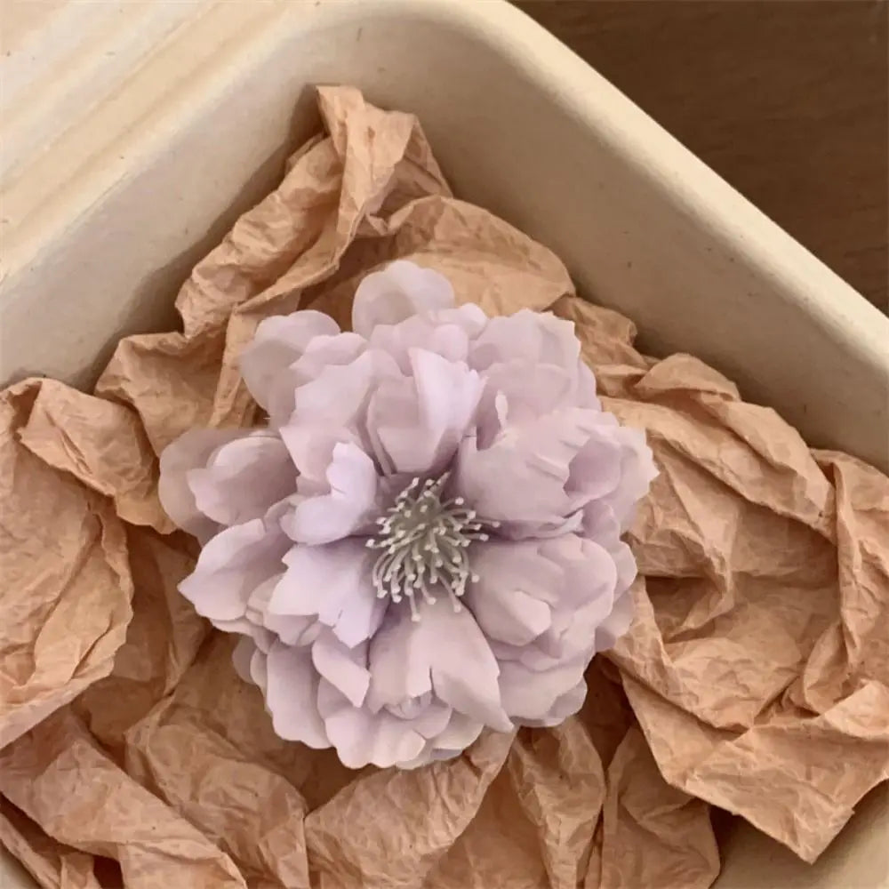 French Peony Flower Hair Clip | Women & Girls Claw Clamp Flower Hair Clip QXL