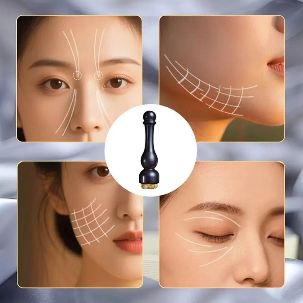 Sandalwood Gua Sha Facial Massager | Lotus Pod Wooden Tool Gua Sha Facial Tool QXL