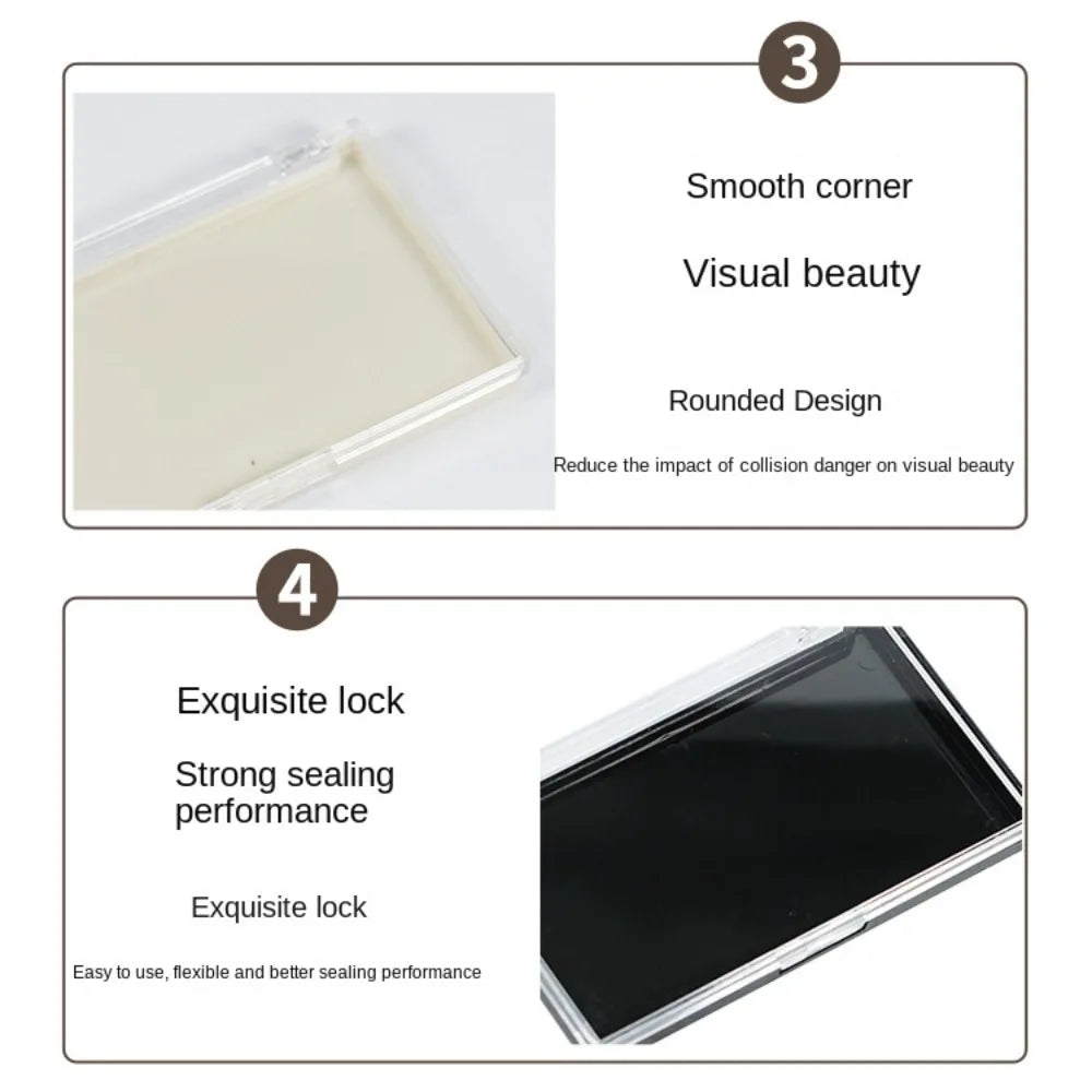 Clear Plastic False Eyelash Storage Box | Transparent Lash Case Lash Storage Case QXL