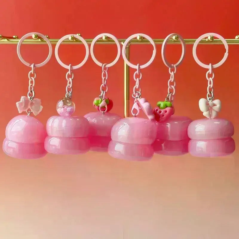 5g Mini Empty Lip Balm Jar with Keychain | DIY Lip Mask Lip Balm Container QXL