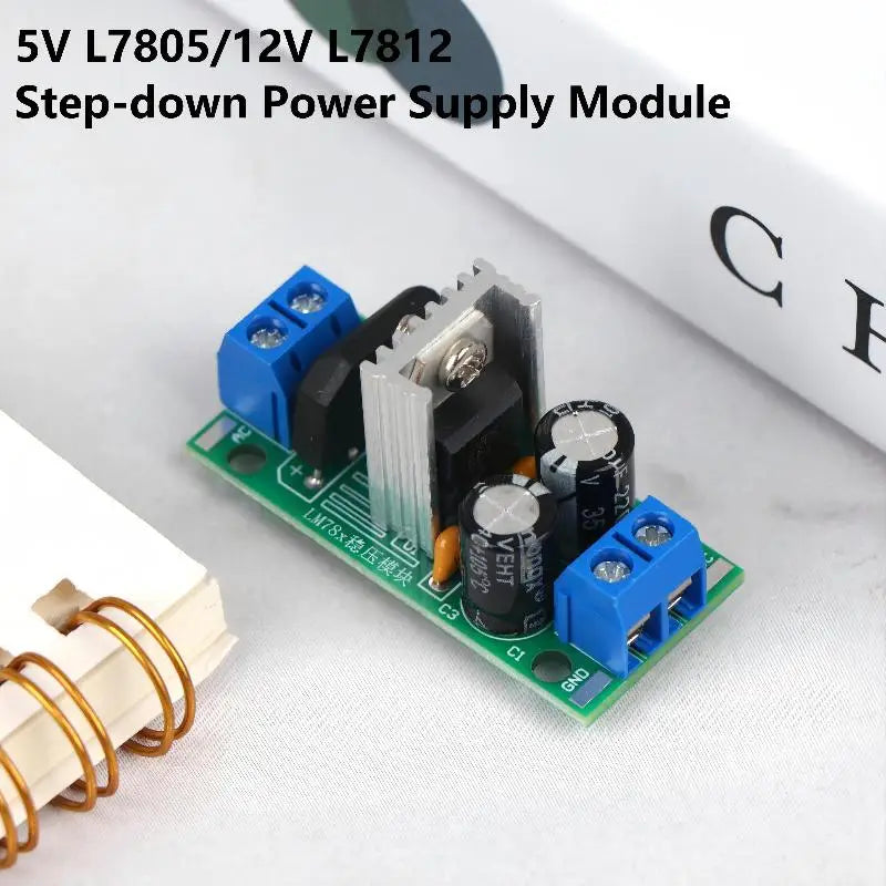L7805 L7812 Voltage Regulator Module – 5V / 12V DC Output Voltage Regulator Module QXL