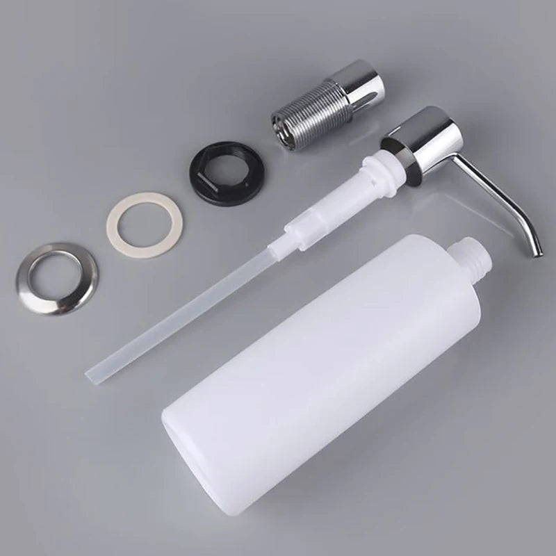 300ml Refillable Kitchen Soap Dispenser Pump | ABS Bottle Soap Dispenser QXL