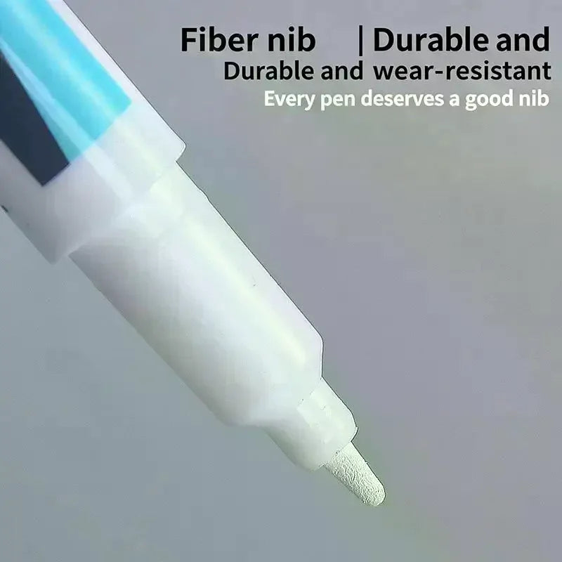 White Long Needle Marker Pen | Waterproof Fine Point Marking Marking Pen QXL