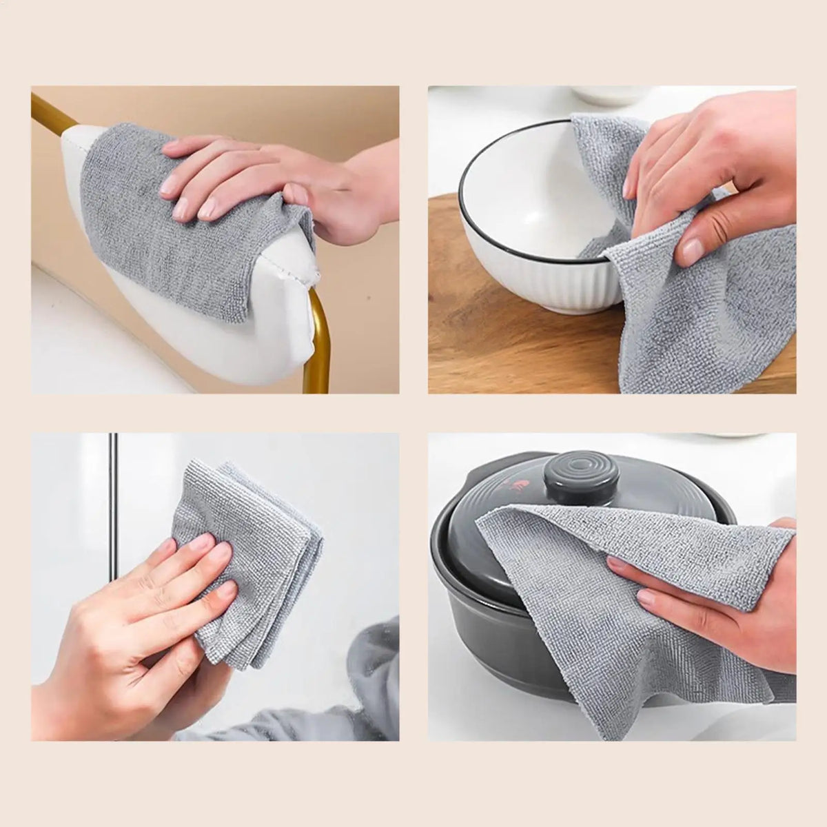 Microfiber Pull-Out Cleaning Cloths | 20-Pack Dispenser Box Microfiber Cleaning Cloths QXL