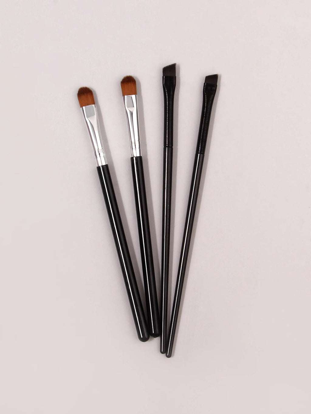 KOSSHOW 4-Pc Long Handle Eye Detail Brush Set | Nylon Bristles Eye Makeup Brush Set QXL