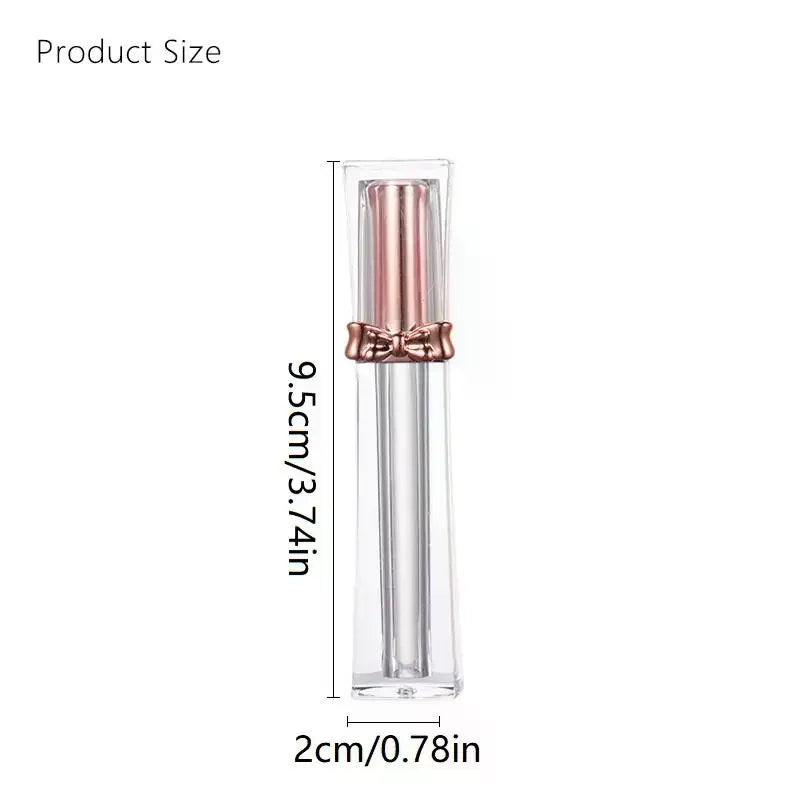 3.5ml Empty Lip Gloss Tube | DIY Bowknot Rose Gold Container Lip Gloss Container QXL