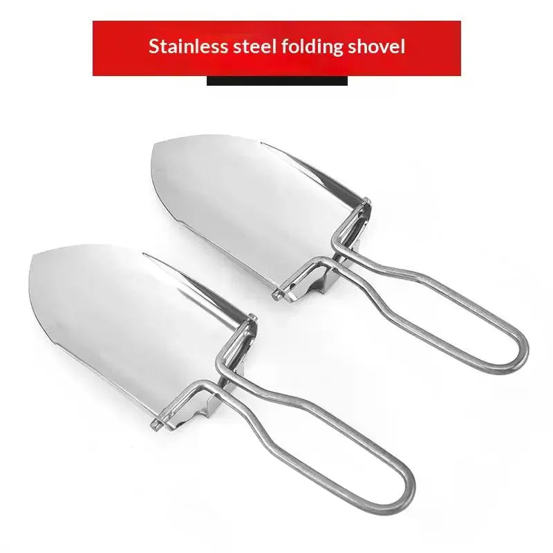 Folding Stainless Steel Garden Shovel & Spade | 1 or 2 Pack Folding Garden Shovel QXL