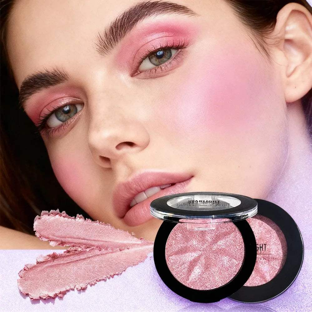 3-Color Matte Blush & Contour Palette | Long-Lasting Natural Glow Blush Contour Palette QXL