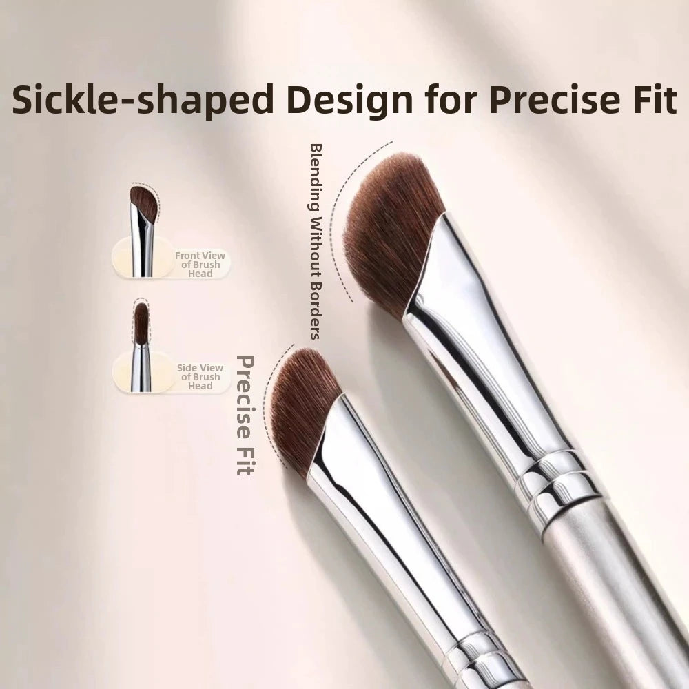 Angled Triangle Makeup Brush Set | Contour & Under-Eye Kit Makeup Brush Set QXL