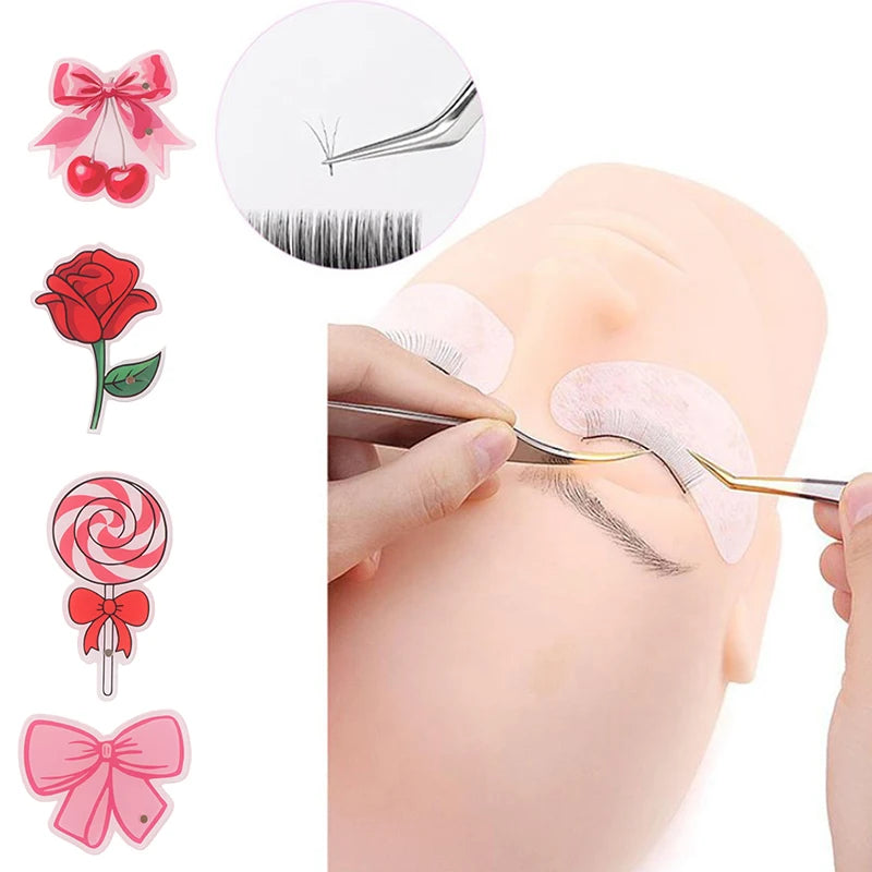 Pink Acrylic Lash Extension Tray & Magnetic Tweezers Holder Lash Extension Tray QXL