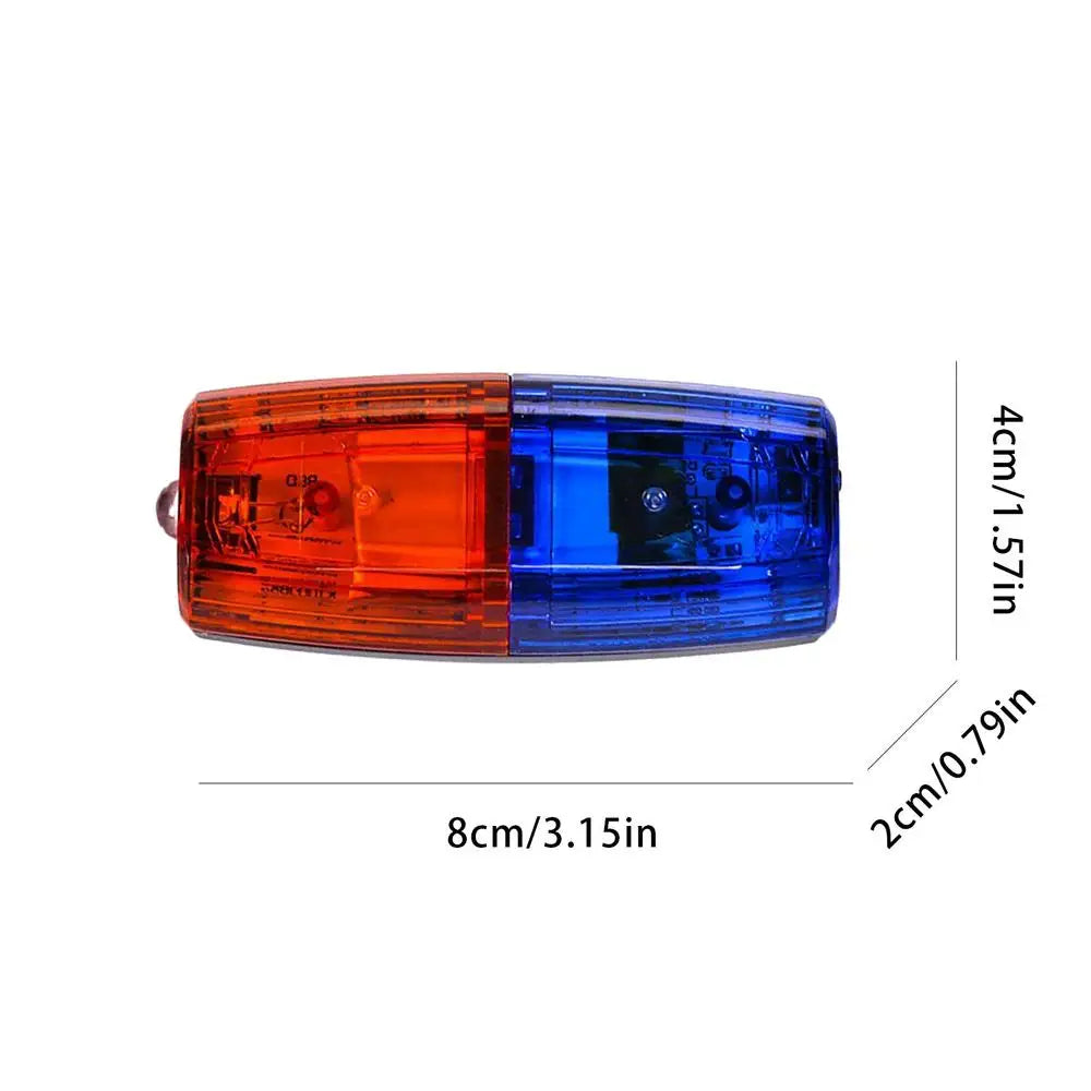 LED Strobe Shoulder Warning Light Red Blue | Clip-On Safety Safety Strobe Light QXL 1pcs