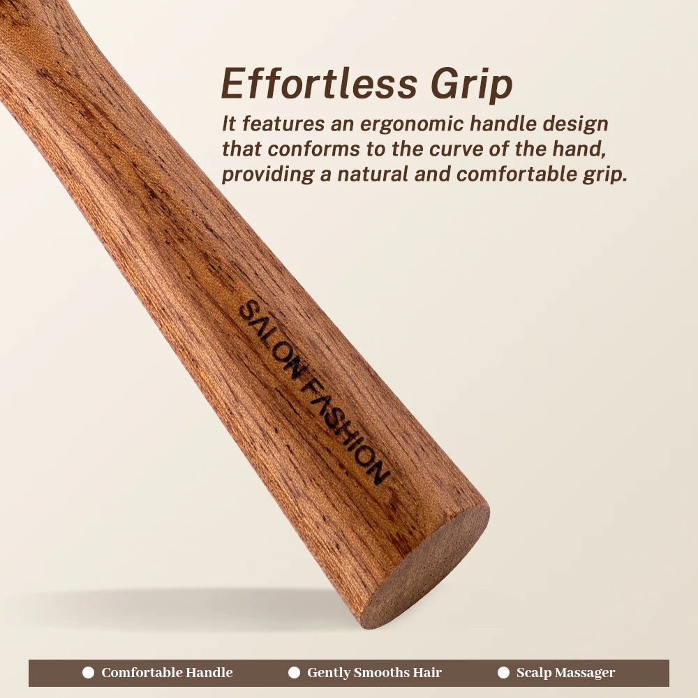 Wooden Bamboo Hair Brush – Airbag Cushion Scalp Massage Comb Hair Brush QXL