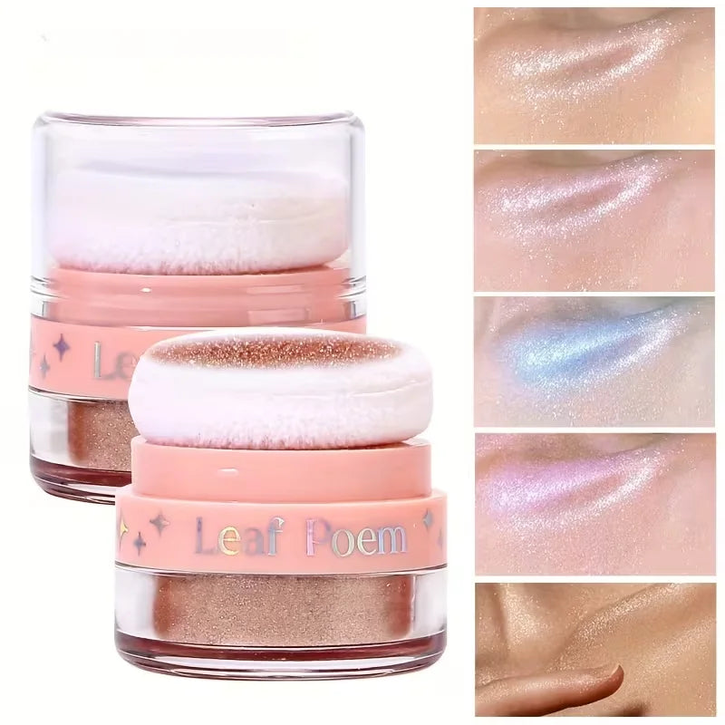 Diamond Glitter Highlighter Powder – Face & Body Shimmer Face & Body Highlighter QXL