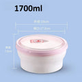 Collapsible Silicone Lunch Box | Microwave Safe Bento Container Collapsible Lunch Box QXL pink large 1700ml