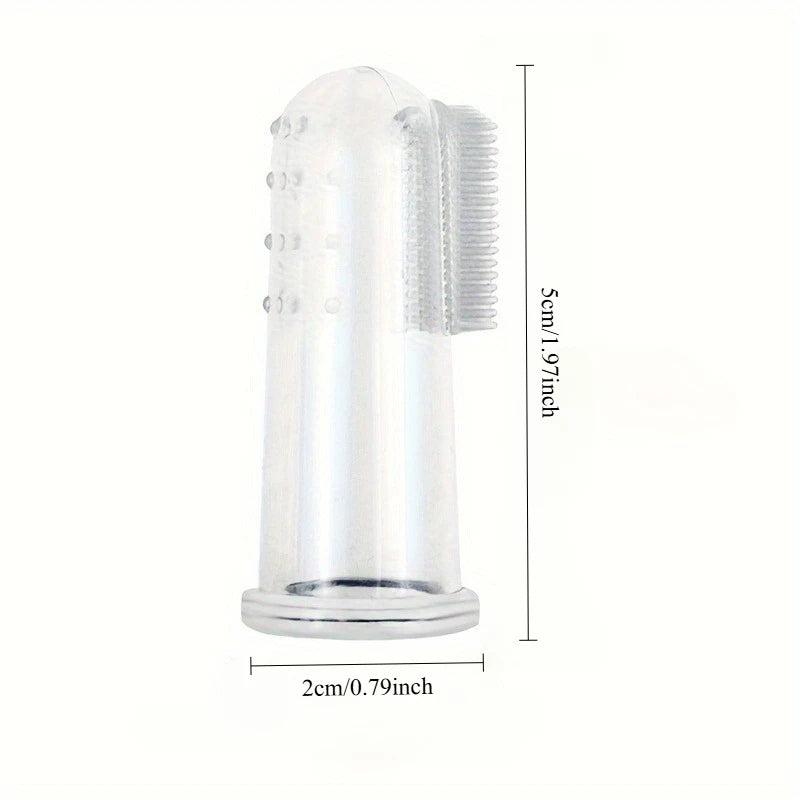 3-Pack Silicone Finger Toothbrush for Dogs & Cats | Pet Dental Pet Finger Toothbrush QXL
