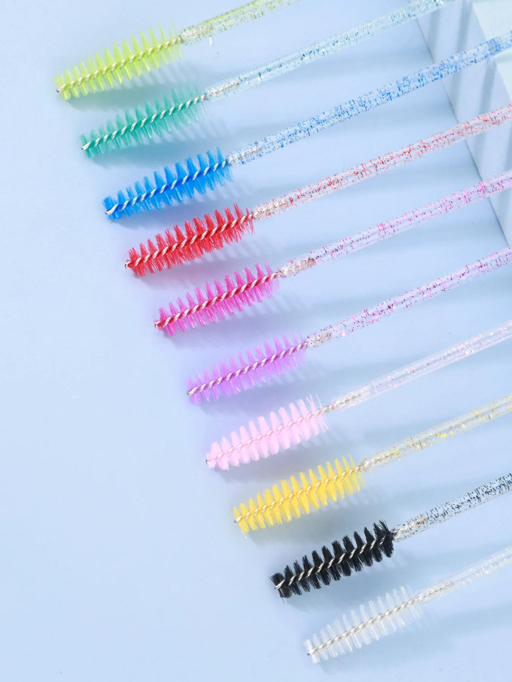 Disposable Crystal Mascara Wands & Eyebrow Comb – 5/10 Pack Disposable Mascara Wand QXL