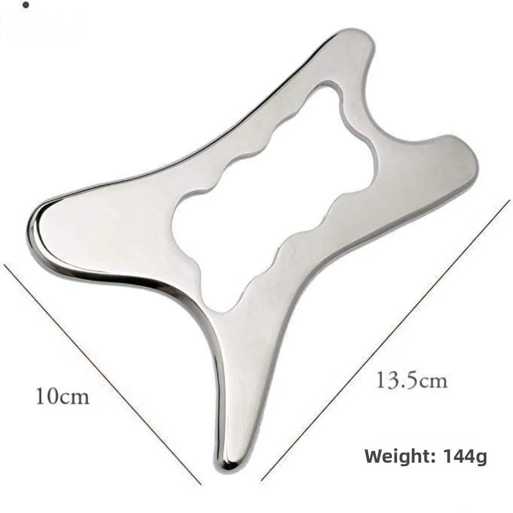 Stainless Steel Gua Sha Scraping Massage Tool | Gold & Silver Gua Sha Massage Tool QXL