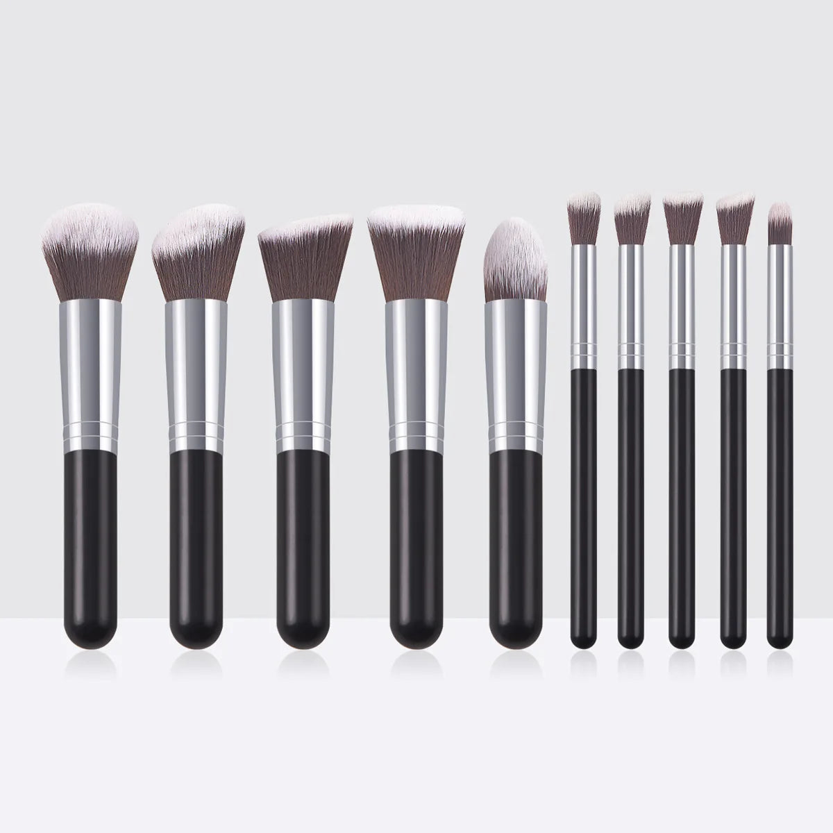 10-Piece Mini Makeup Brush Set | Foundation Blush Eyeshadow Makeup Brush Set QXL