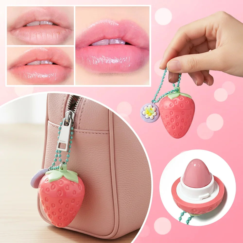 Strawberry Lip Mask Lipstick | Moisturizing Fruity Gloss 4 Colors Lip Mask Lipstick QXL