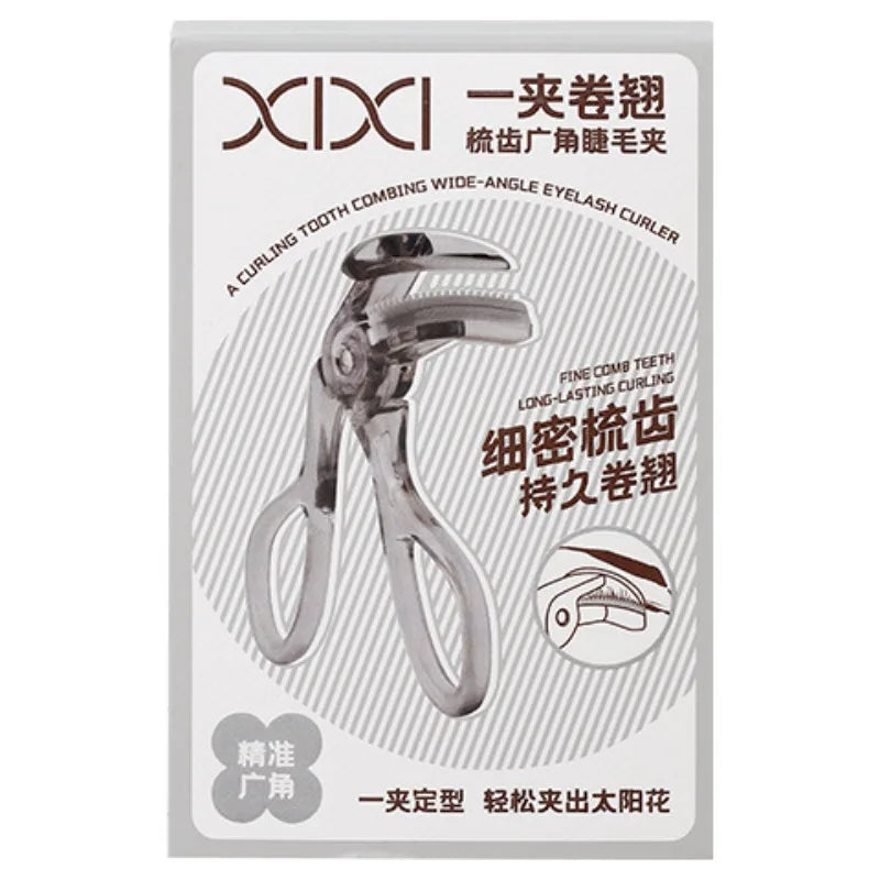Wide-Angle Eyelash Curler with Built-In Comb | All Eye Shapes Eyelash Curler QXL