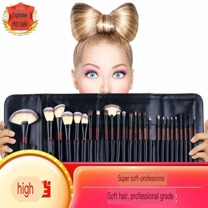 26-Piece Professional Makeup Brush Set | Horse Hair Brushes Makeup Brush Set QXL