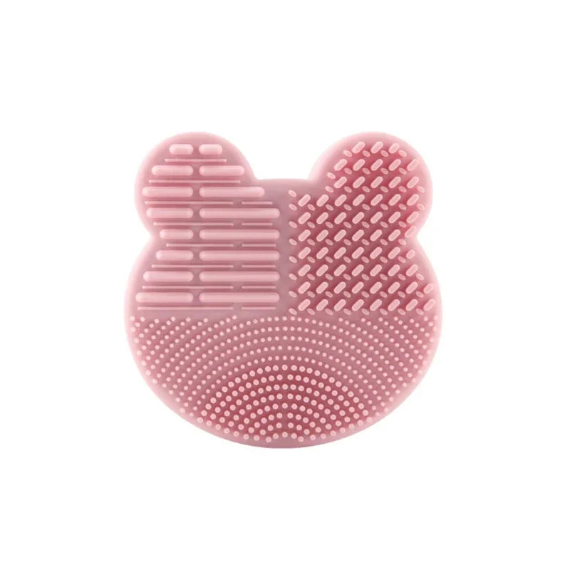 Silicone Makeup Brush Cleaner | Dry & Wet Sponge Tool Makeup Brush Cleaner QXL Pink