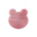 Silicone Makeup Brush Cleaner | Dry & Wet Sponge Tool Makeup Brush Cleaner QXL Pink