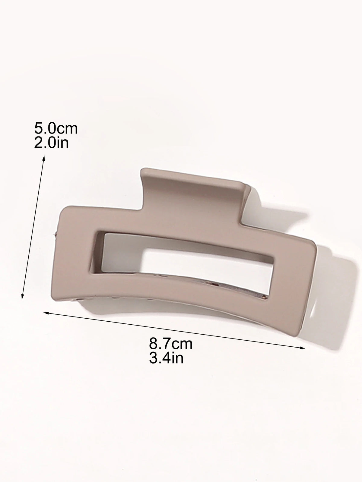Big Square Matte Hair Claw Clips 3.4" | Strong Non-Slip Hold Hair Claw Clips QXL