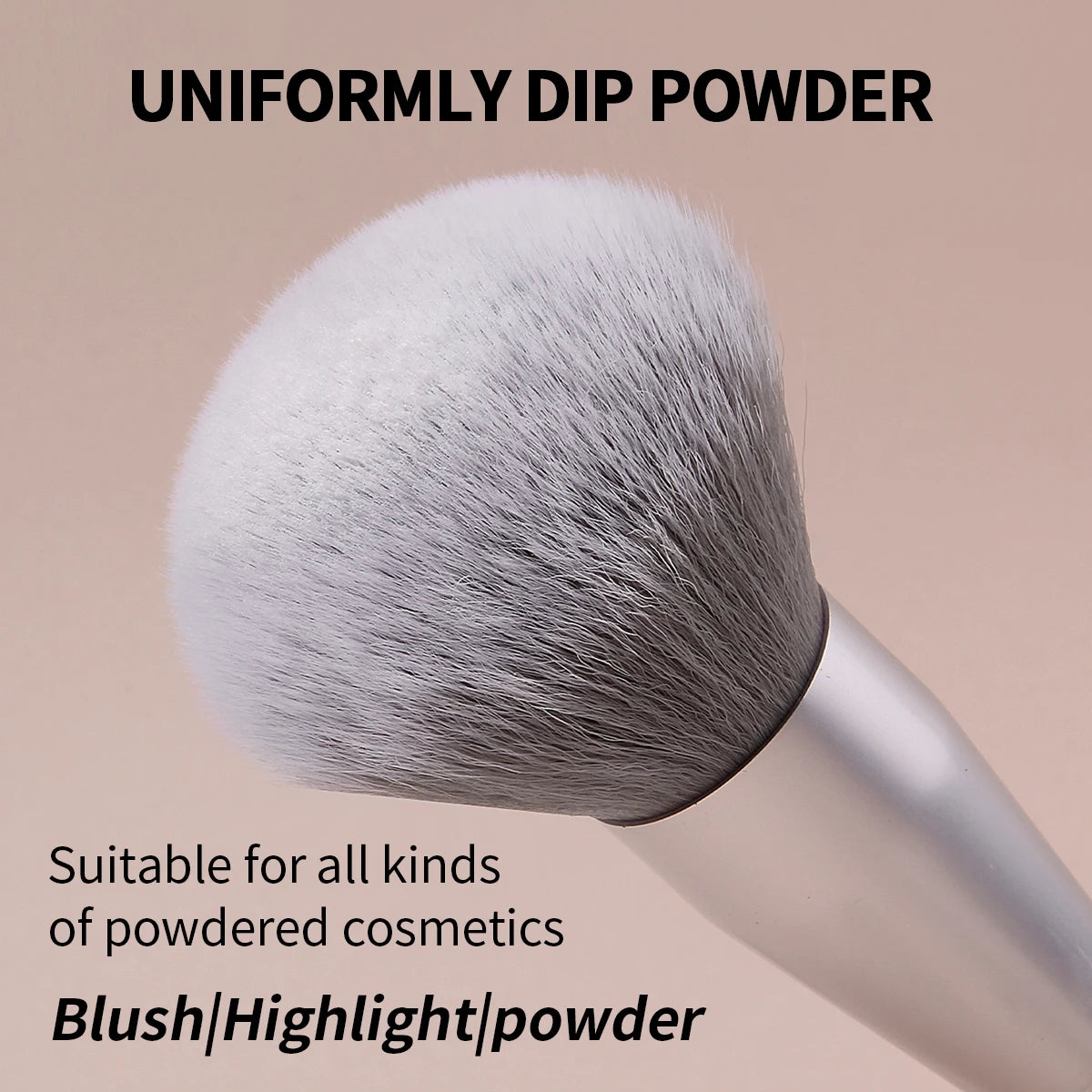 KOSSHOW Large Fluffy Powder Brush – Setting & Contour Powder Makeup Brush QXL