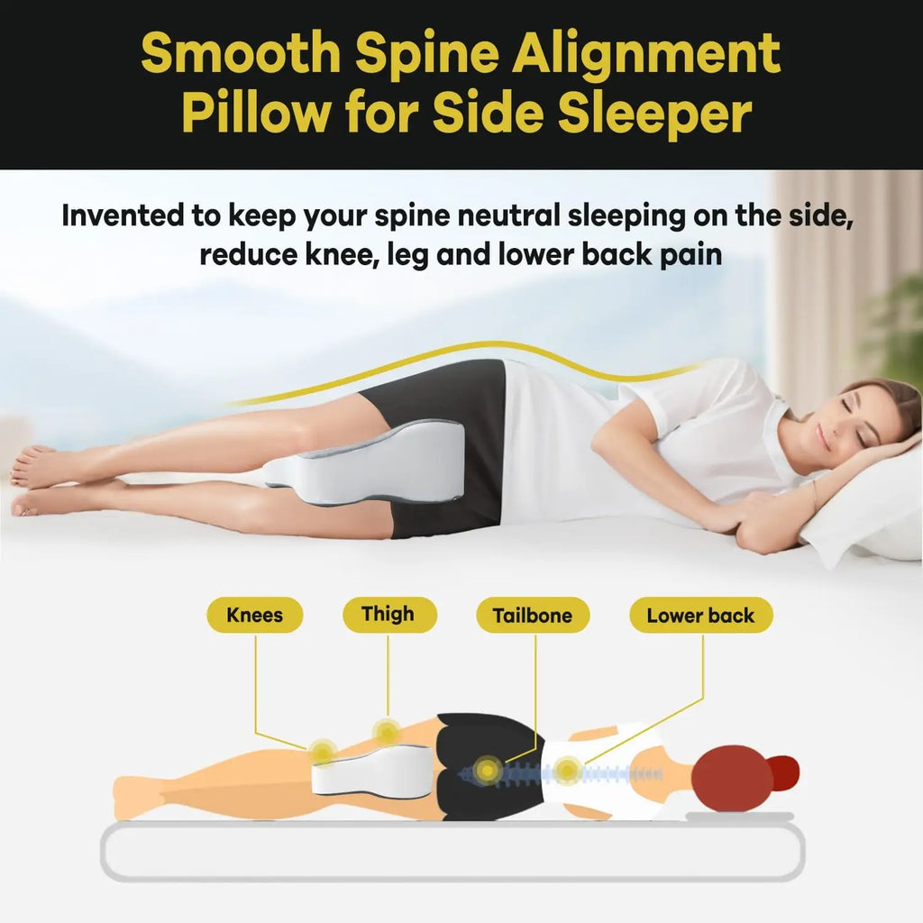 Memory Foam Knee Pillow | Orthopaedic Leg Cushion Support Knee Support Pillow QXL