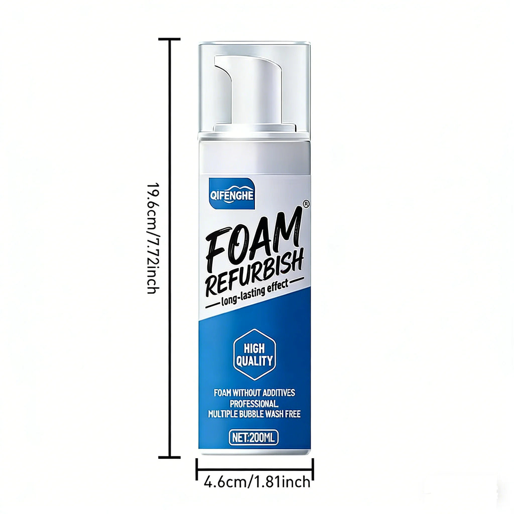 200ml Multi-Surface Foam Refurbish Spray | No-Additive Cleaner Foam Surface Cleaner QXL