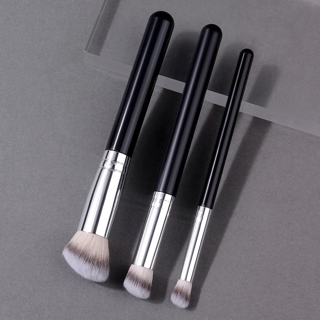 KOSSHOW 3-Pc Foundation & Concealer Brush Set | Flawless Finish Makeup Brush Set QXL