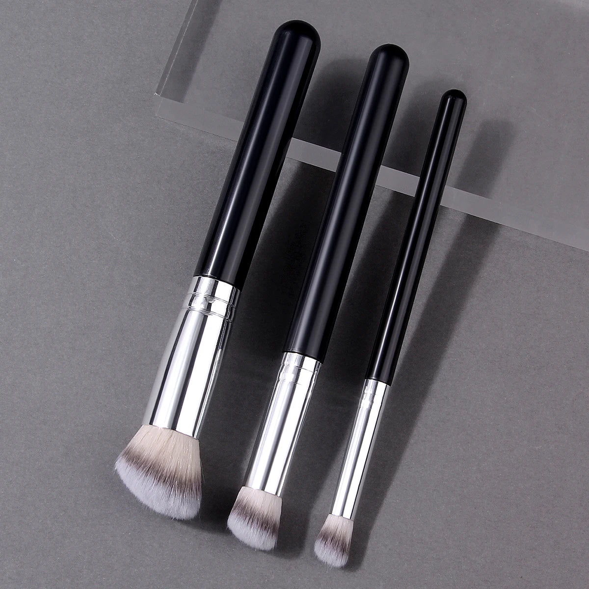 KOSSHOW 3-Pc Foundation & Concealer Brush Set | Flawless Finish Makeup Brush Set QXL