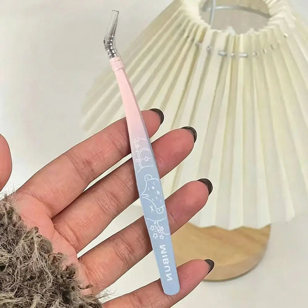 Cartoon Stainless Steel Eyelash Extension Tweezers – Precision Eyelash Tweezers QXL