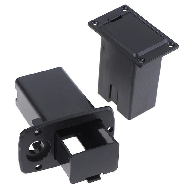 9V Battery Box for Active Guitar & Bass Pickup – PVC Case Guitar Battery Holder QXL
