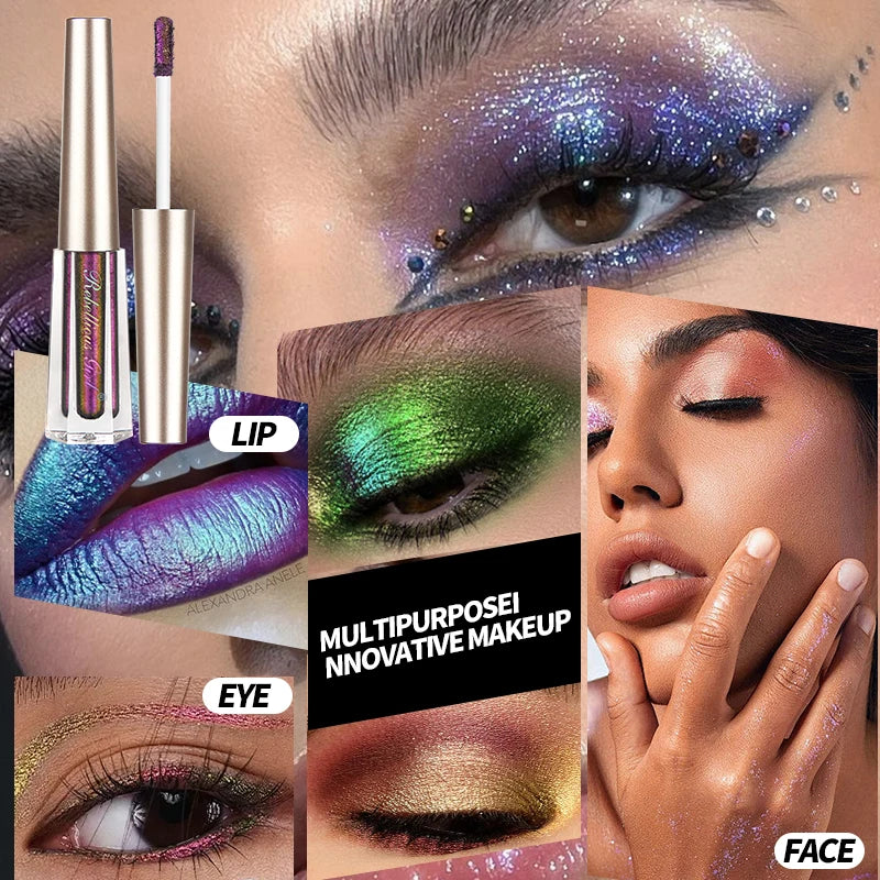 VERONNI Chameleon Glitter Liquid Eyeshadow Stick | 6 Shades Liquid Eyeshadow Stick QXL