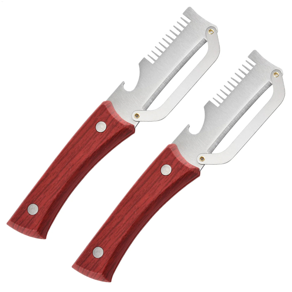 3-in-1 Stainless Steel Vegetable Peeler & Scallion Cutter Vegetable Peeler QXL