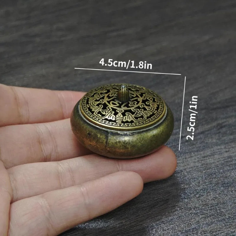 Vintage Mini Metal Incense Burner | Treasure Pot Home Decor Incense Burner QXL