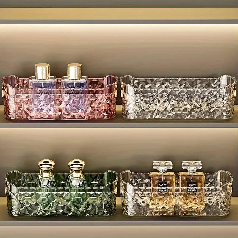 Cosmetic Storage Box | Freestanding Vanity Display Organizer Cosmetic Organizer QXL