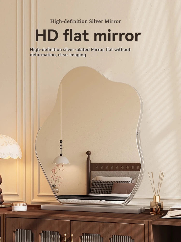 French Windflower Rotating Vanity Makeup Mirror | Metal Frame Vanity Makeup Mirror QXL